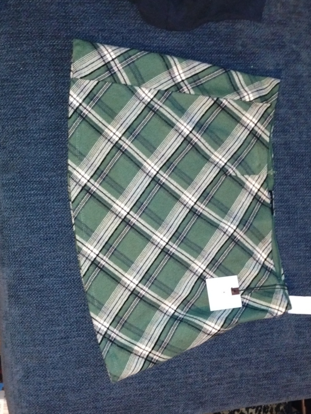 Green Plaid Mini Skirt - Classic Checked Style